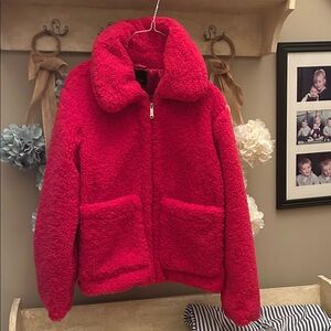 Cozy Red Sherpa Jacket
